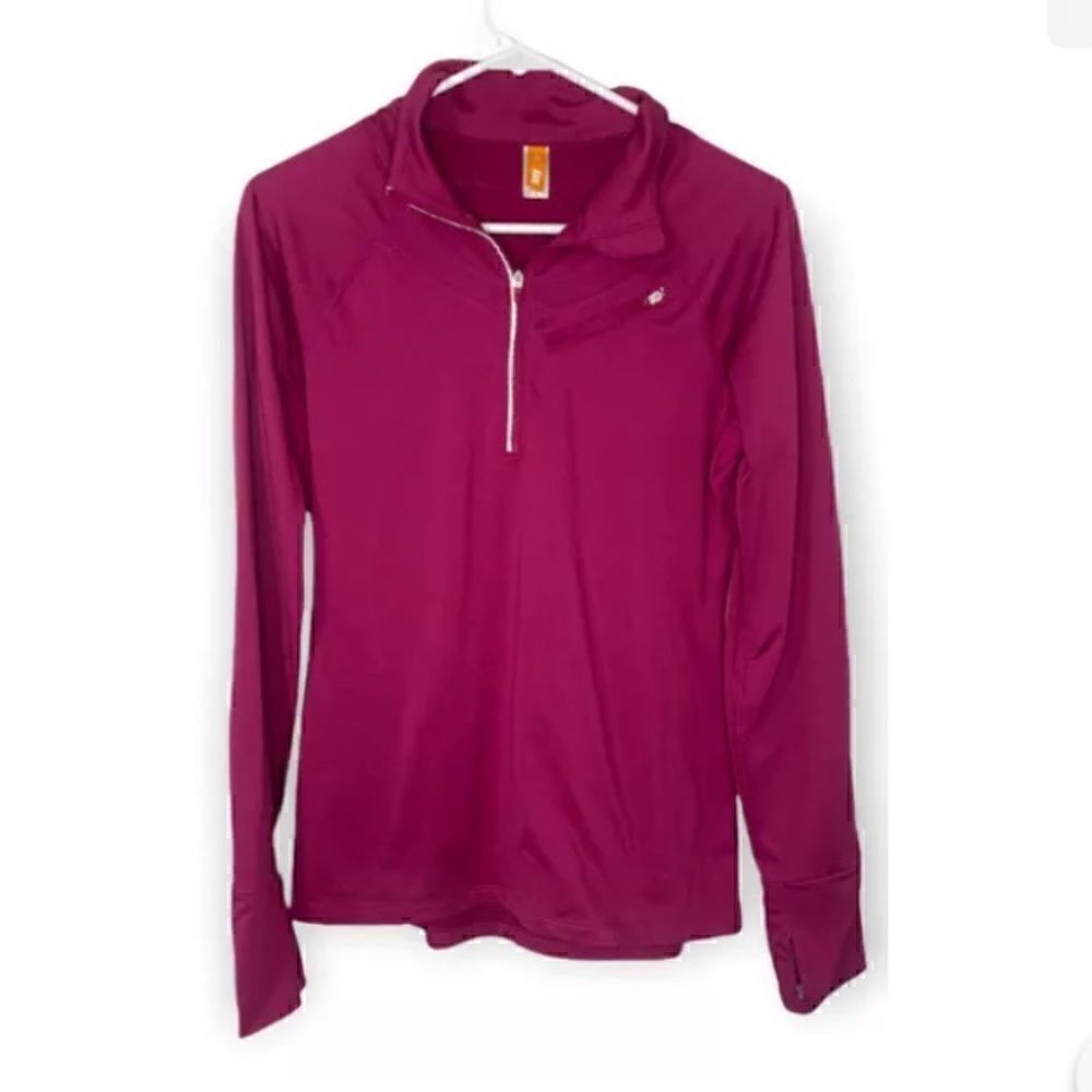 LUCY Activewear Womens Size S Pink 1/4 Zip Long Sleeve